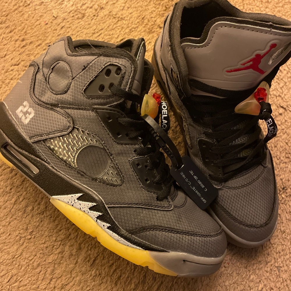 Off white Jordan 5s